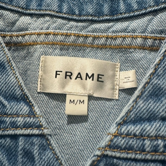 Frame Trucker Denim Mini Dress in size Medium - Picture 4 of 5